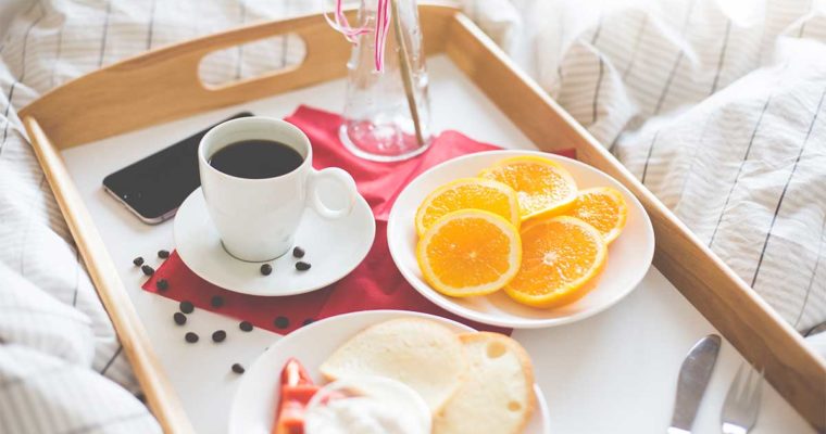 Romantic Breakfast In Bed